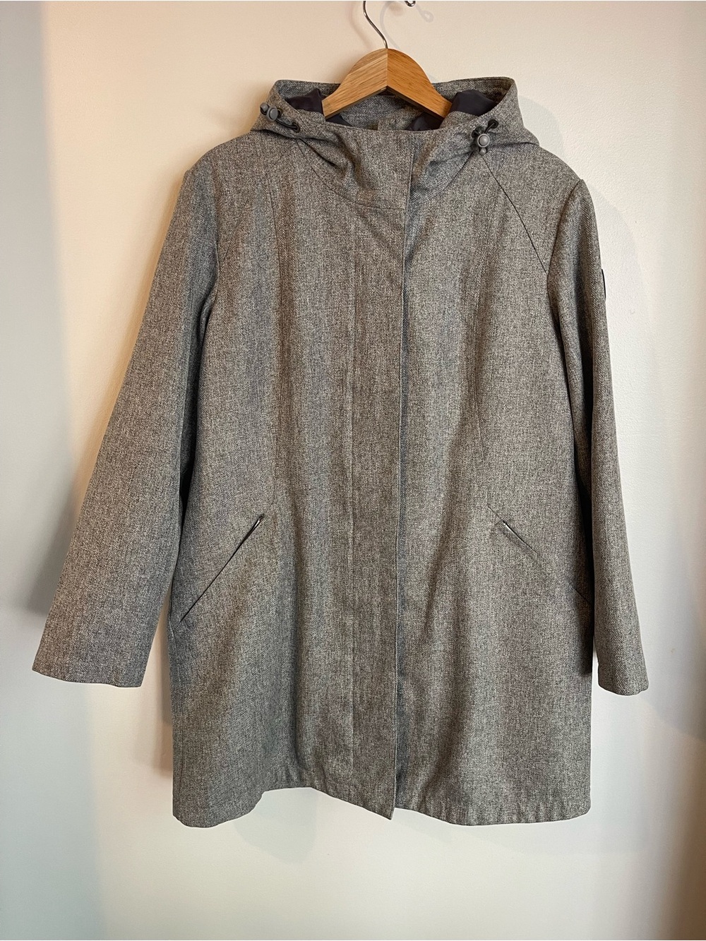 Gotcha Glacier Grey Heather Hooded Parka Jacket Womens XL As Is
